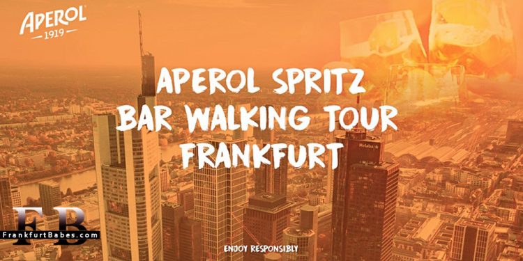 Walking Tour Frankfurt 2021 in Aperol Spritz Bar